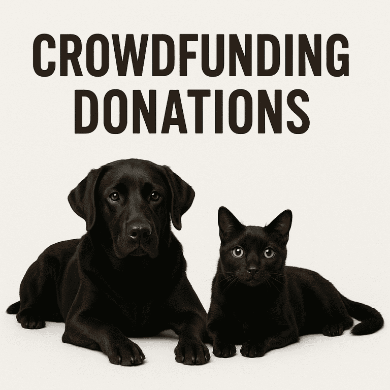 donations black animals white background 768x768